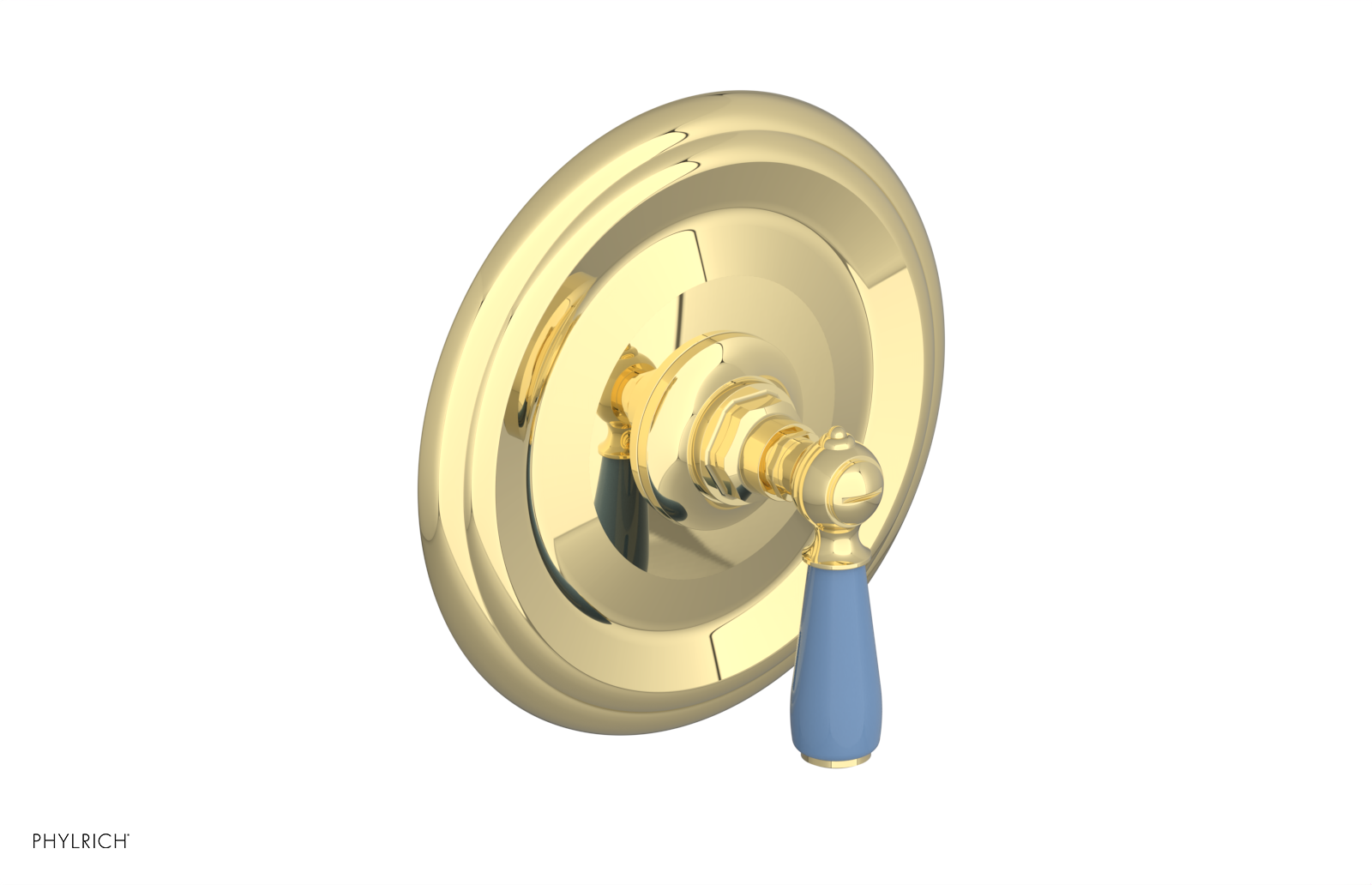 Phylrich Jamestown Thermostatic or Pressure Balance Shower Plate and Handle Trim