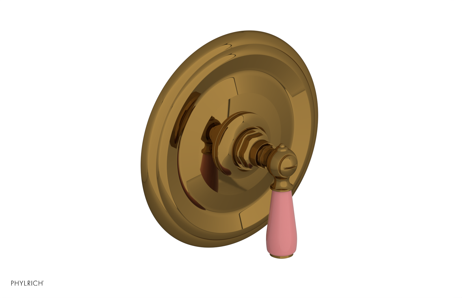 Phylrich Jamestown Thermostatic or Pressure Balance Shower Plate and Handle Trim