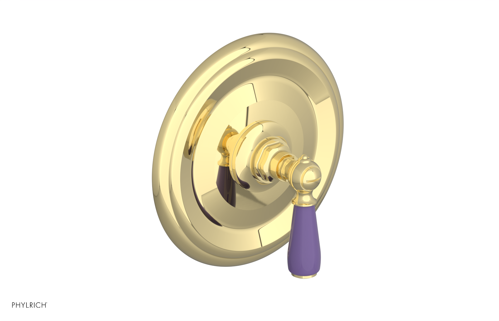 Phylrich Jamestown Thermostatic or Pressure Balance Shower Plate and Handle Trim