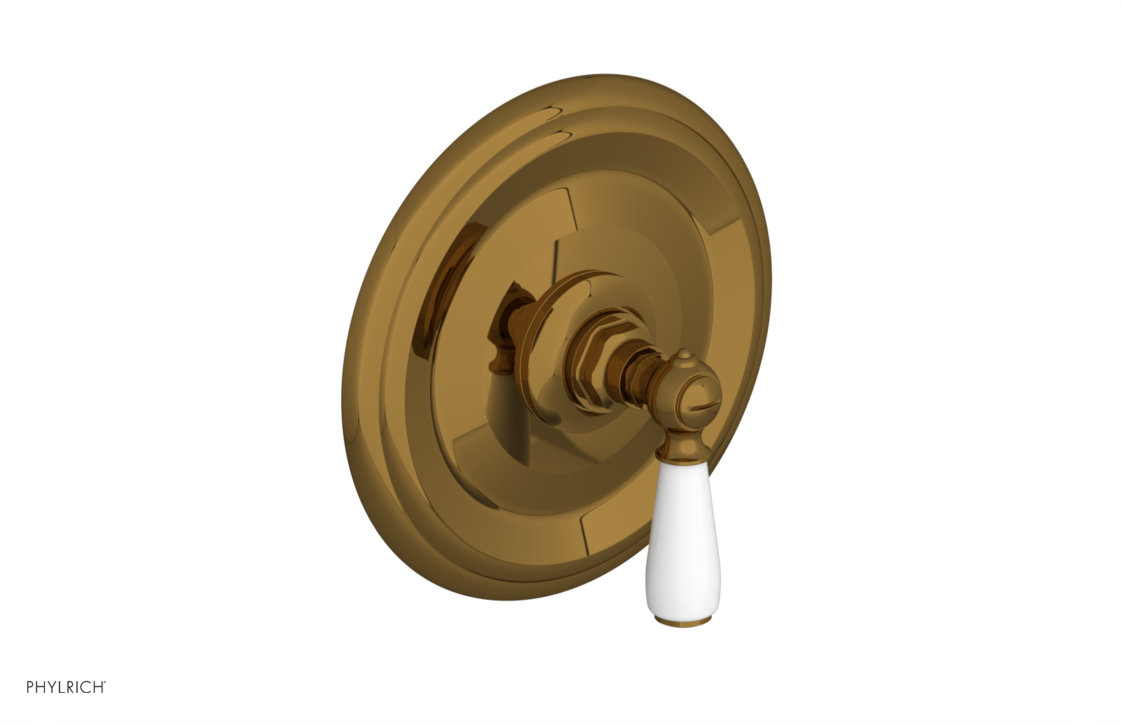 Phylrich Jamestown Thermostatic or Pressure Balance Shower Plate and Handle Trim