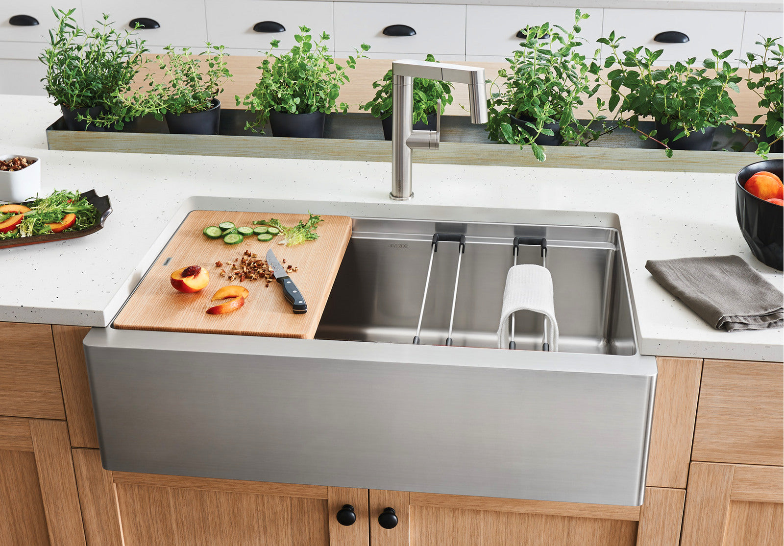 satin polish stainless steel sink