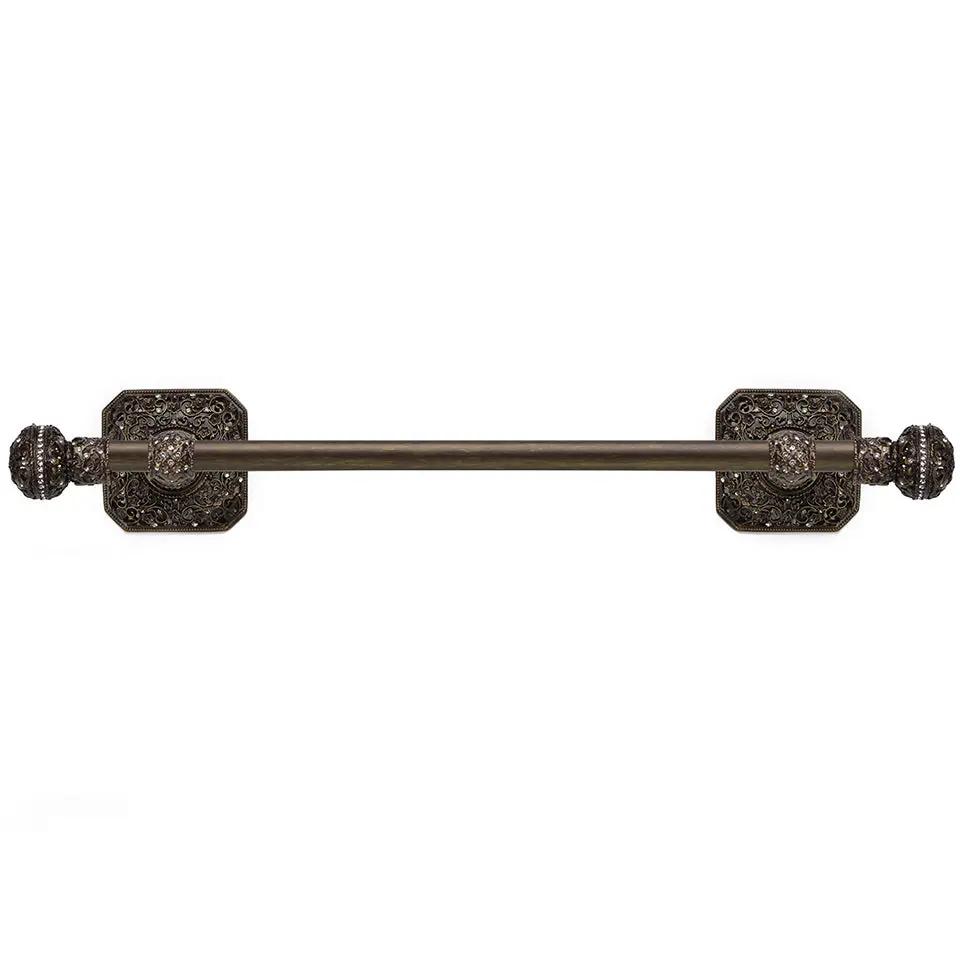 antique brass towel holder