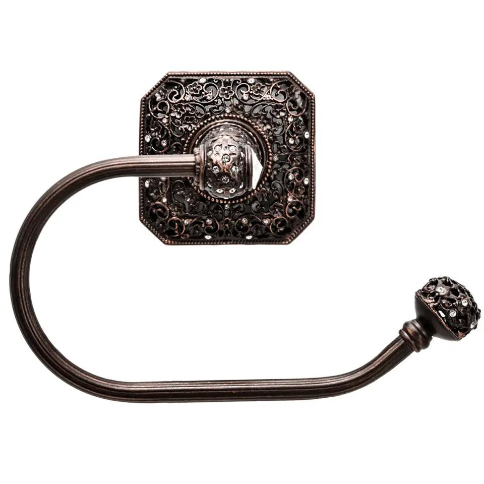 Carpe Diem Juliane Grace Large Swing Tissue Smooth Ring Right - Decorated with Swarovski Crystals by Carpe Diem