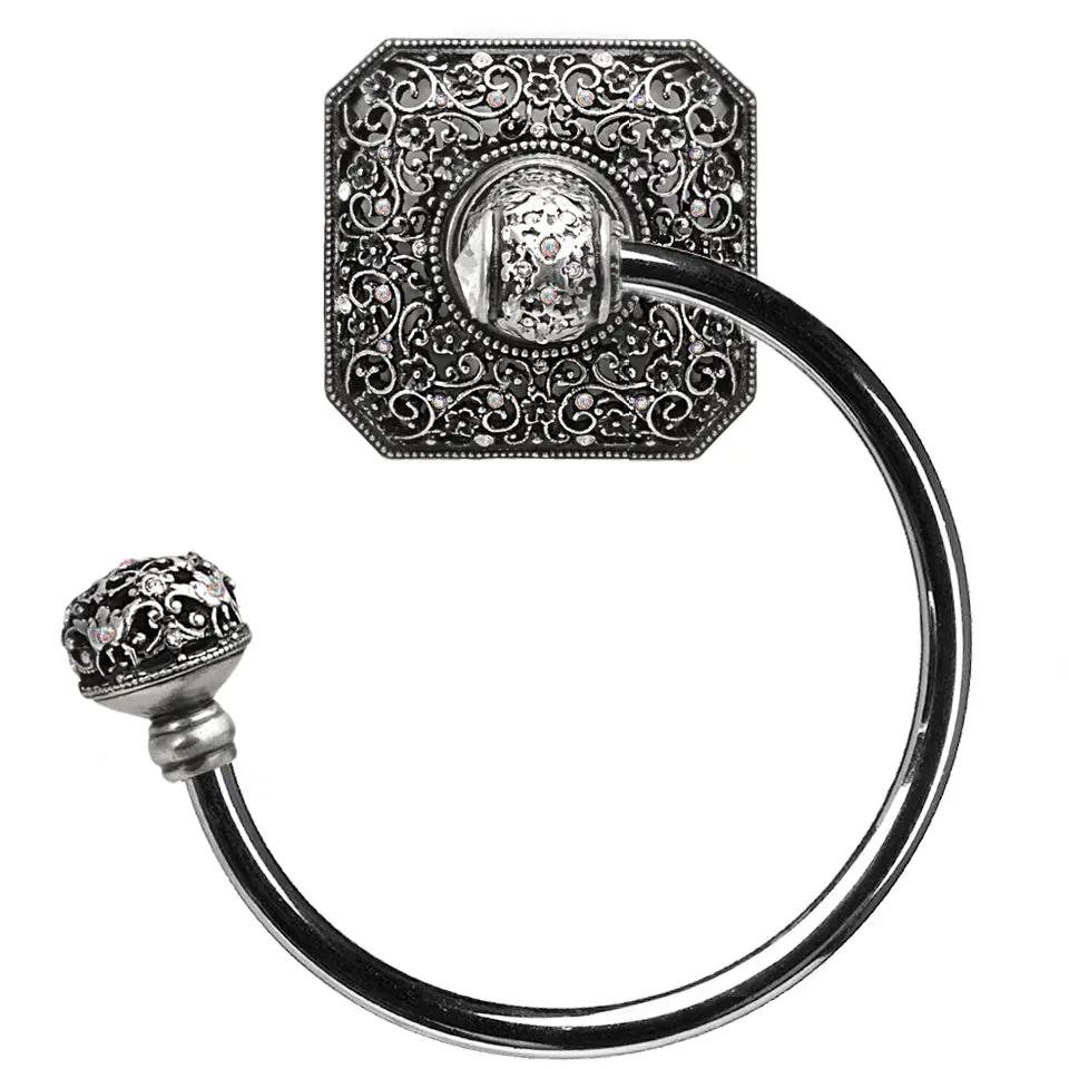 Carpe Diem Juliane Grace Large Swing Towel Smooth Ring Left - Decorated with Swarovski Crystals by Carpe Diem