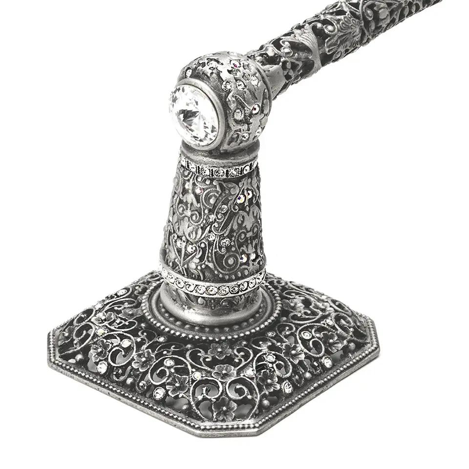 satin toilet paper holder