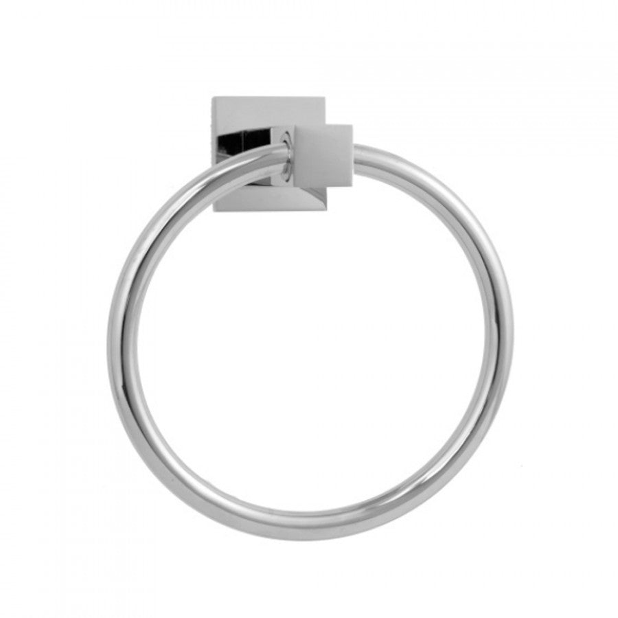 polished chrome towel ring