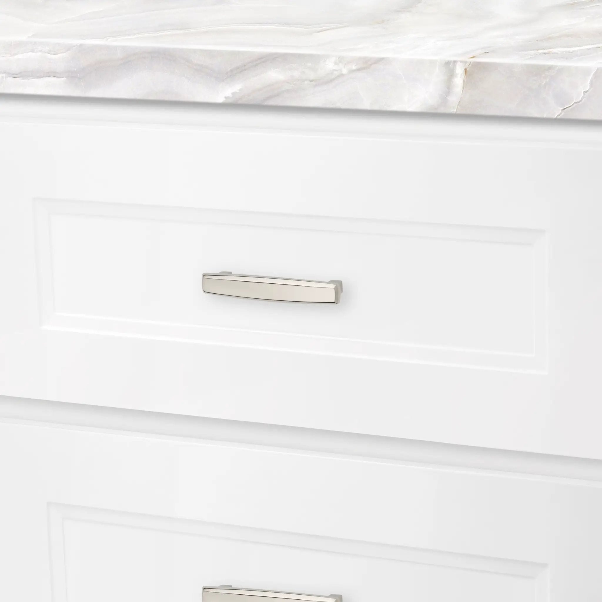 polished nickel pull