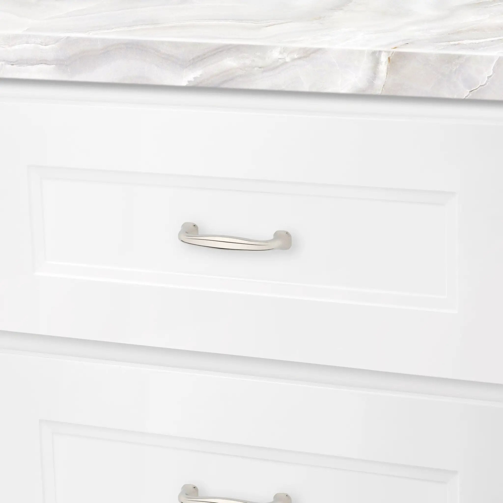 polished nickel pull