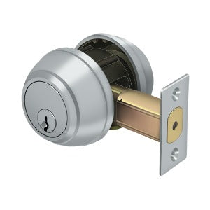 brushed chrome door locks