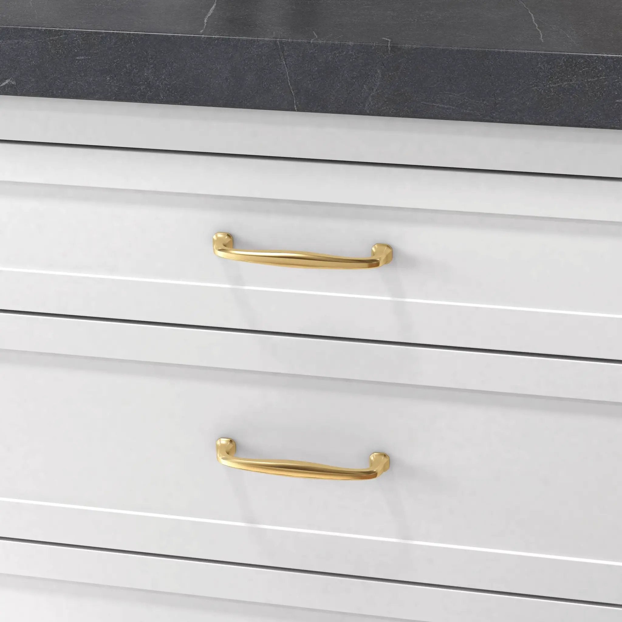 polished brass pull