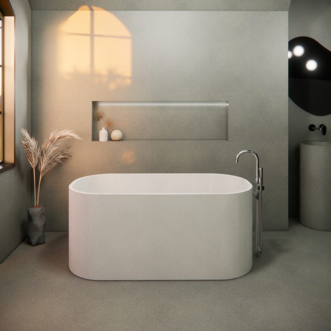 Balux Jasper Concrete Freestanding Bathtub