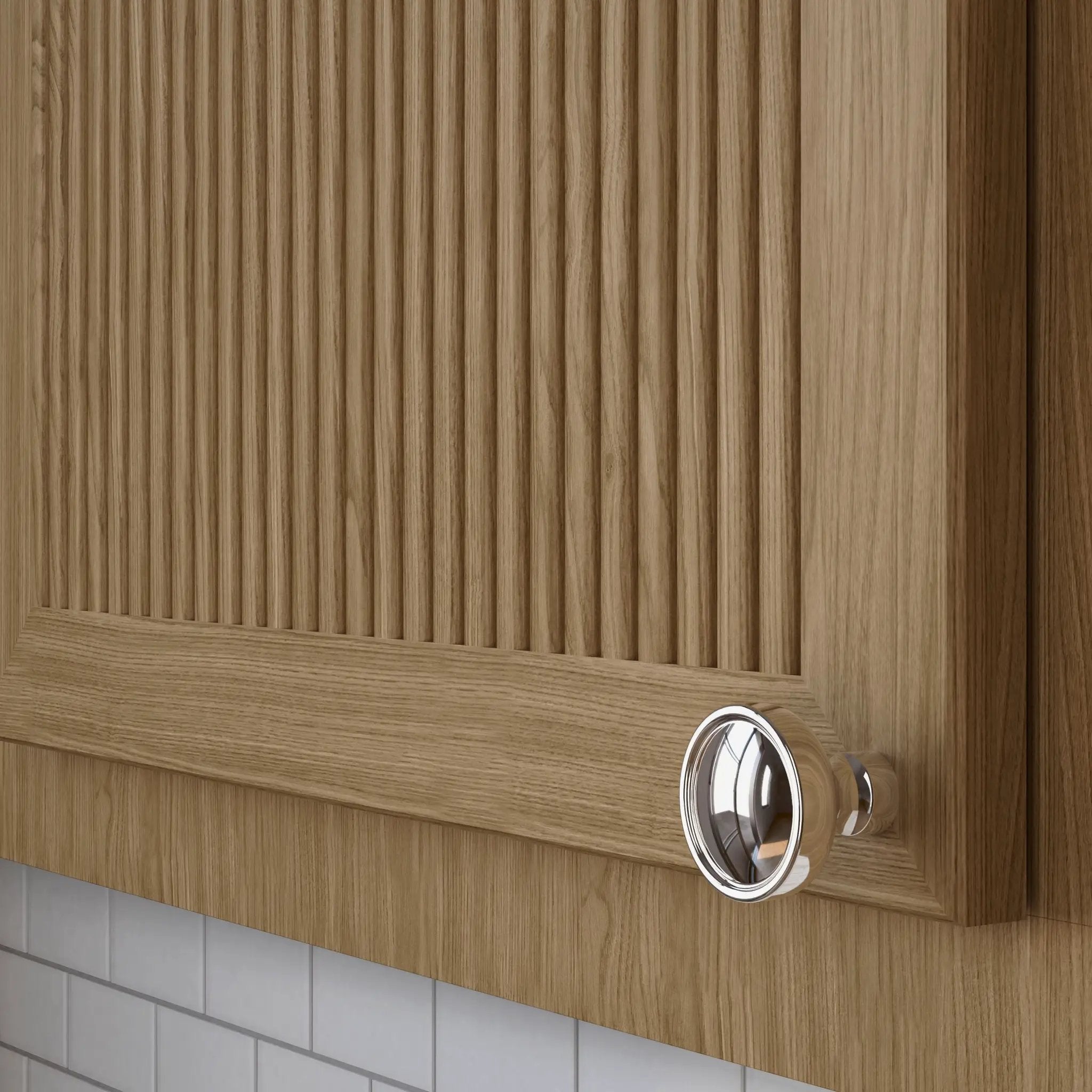 polished nickel knob