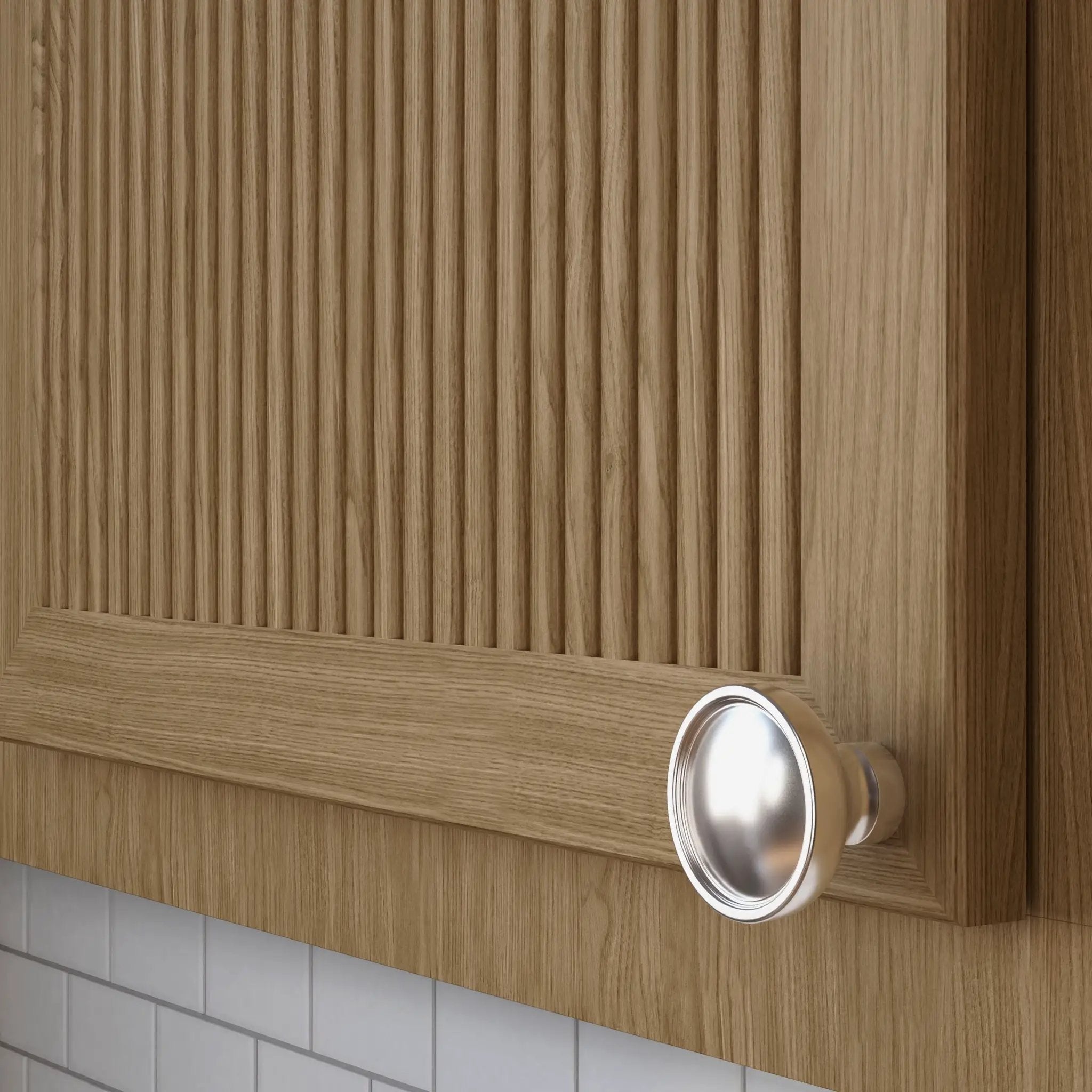 polished nickel knob
