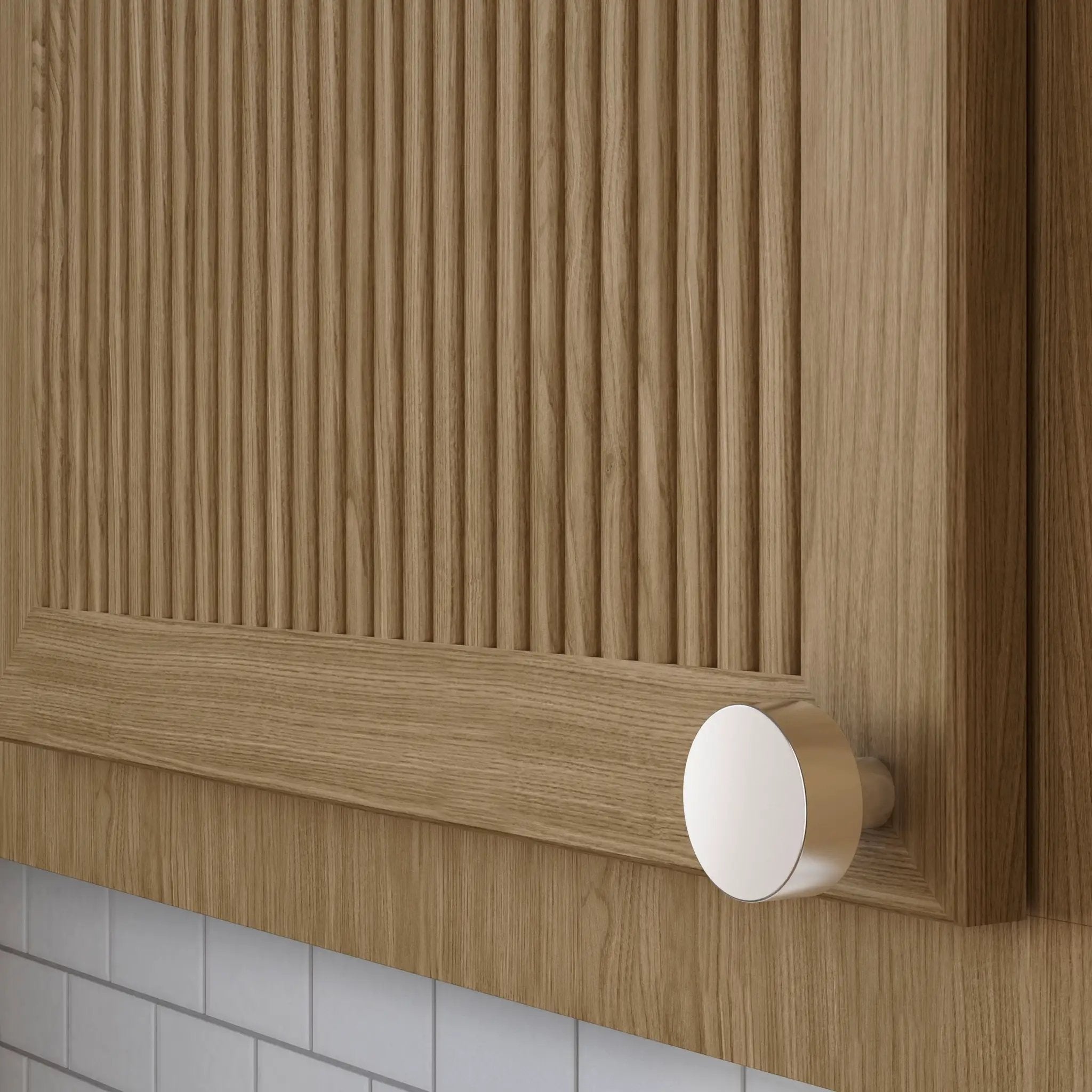 polished nickel knob