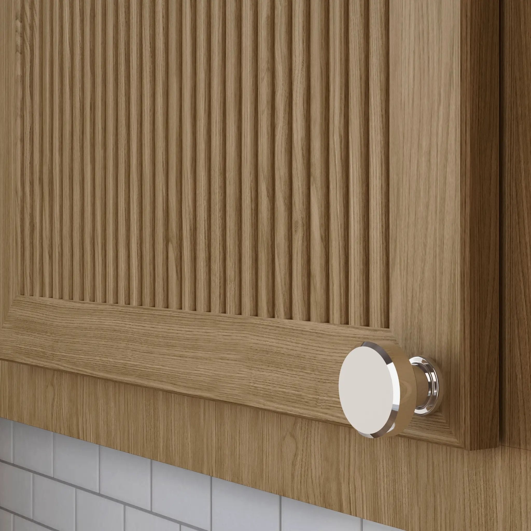 polished nickel knob