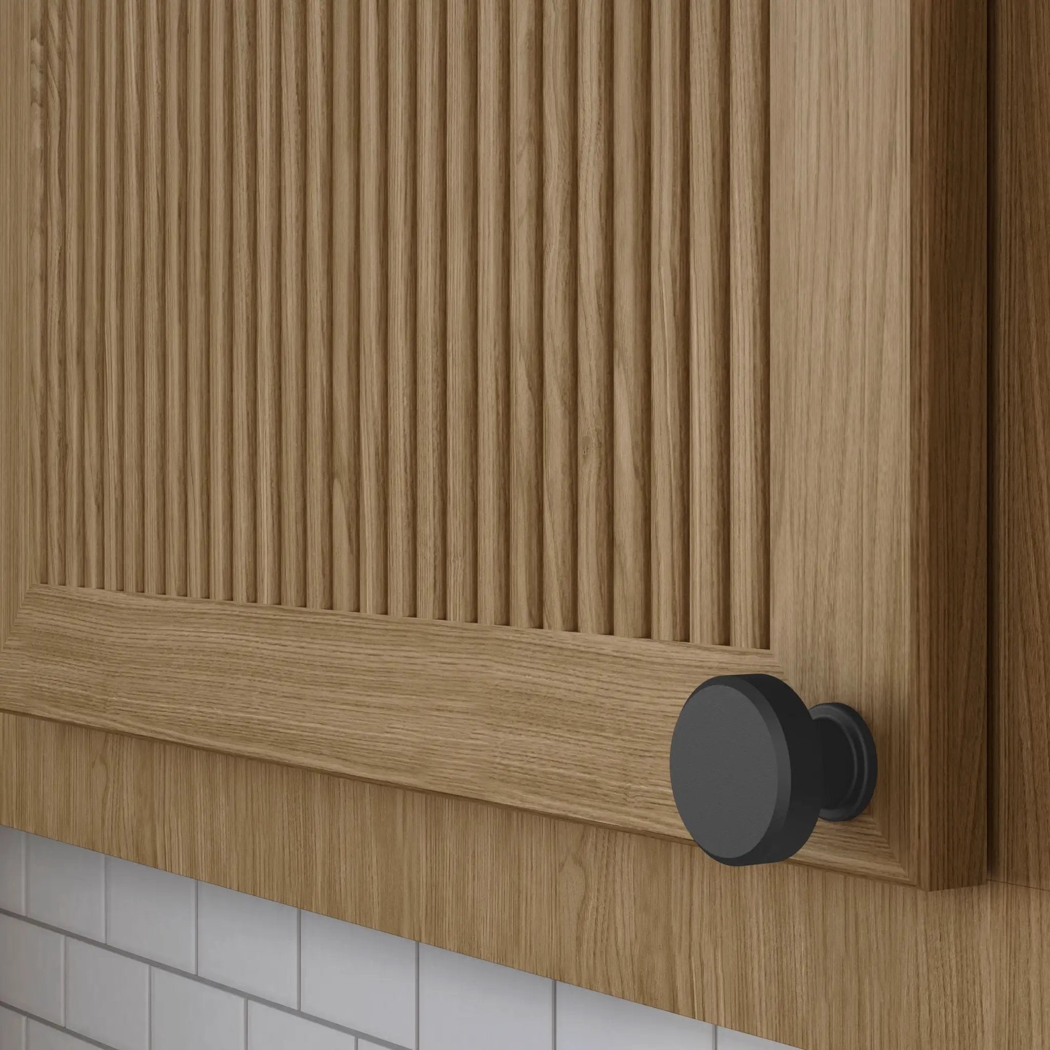 satin black knob