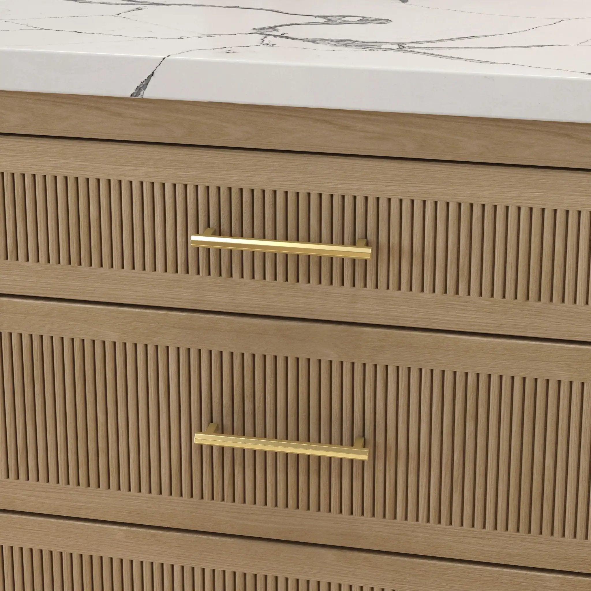 polished brass pull