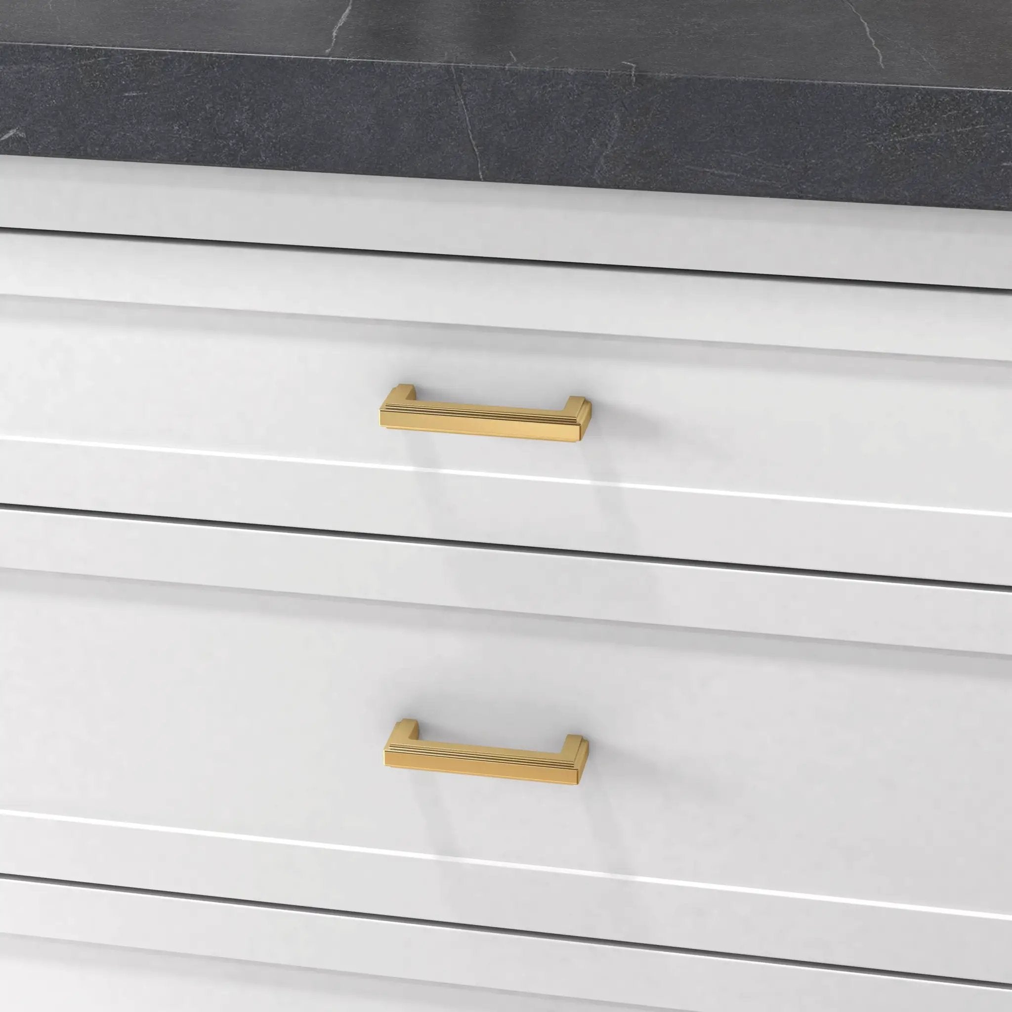 polished brass pull