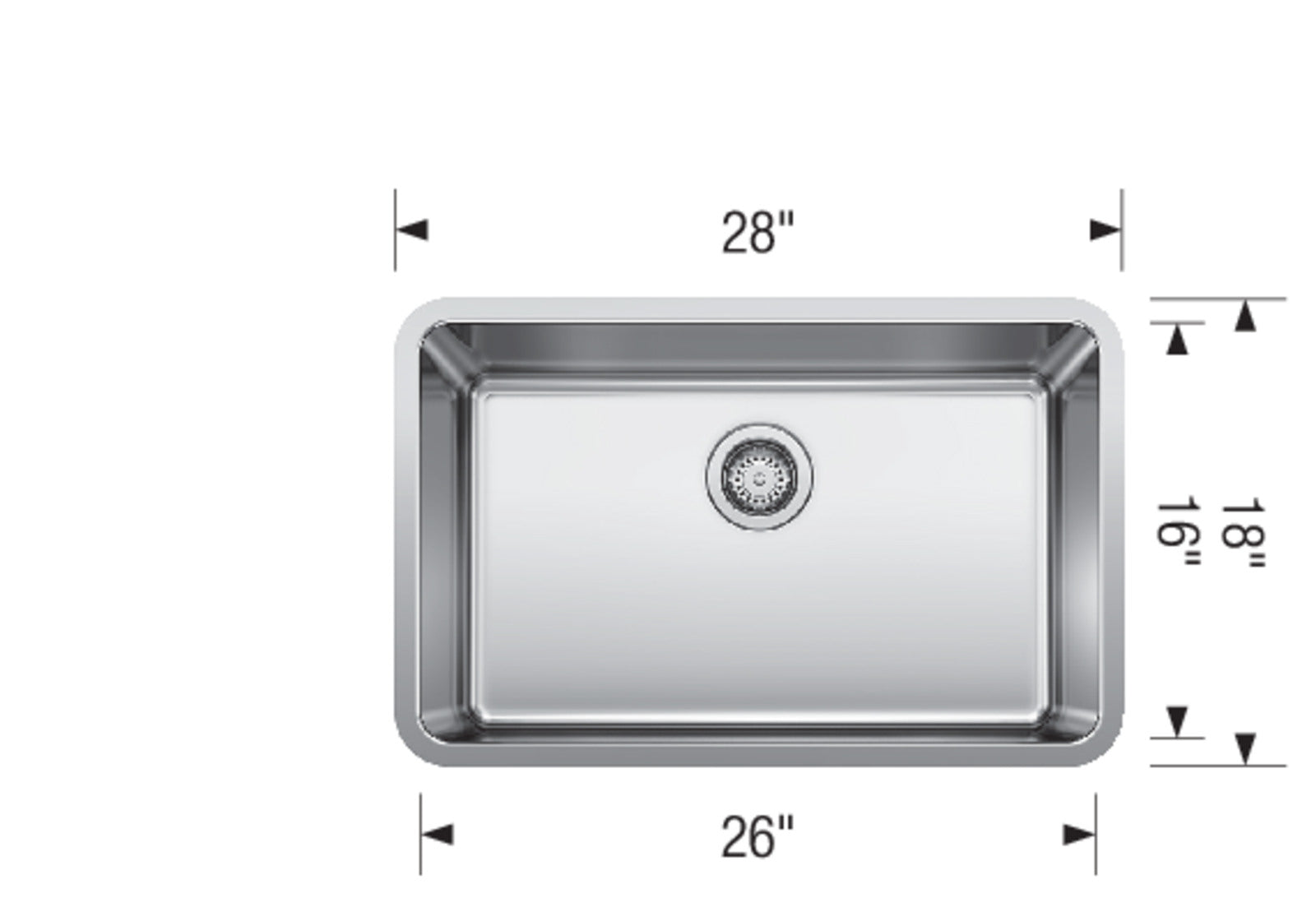 satin polish stainless steel sink