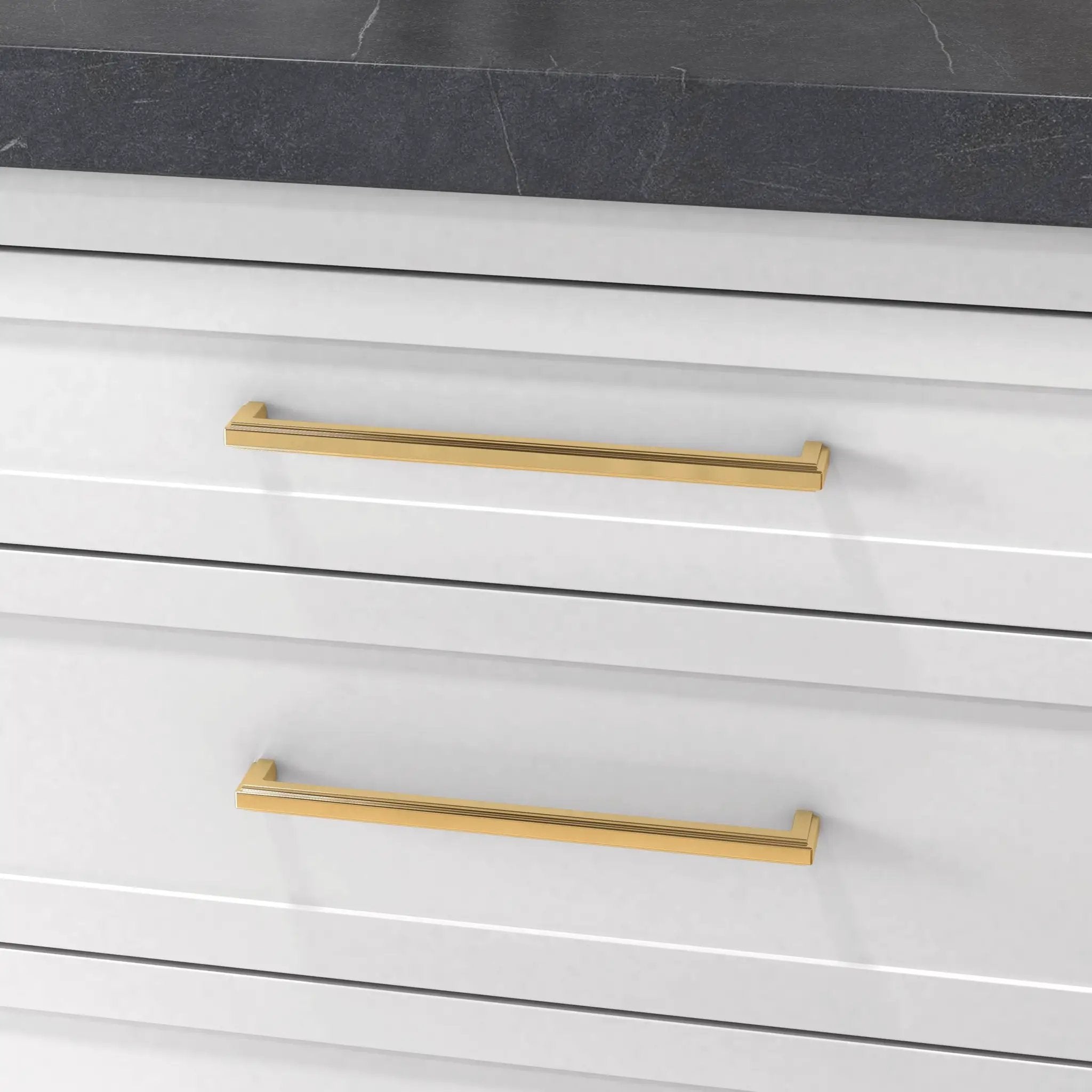 polished brass pull