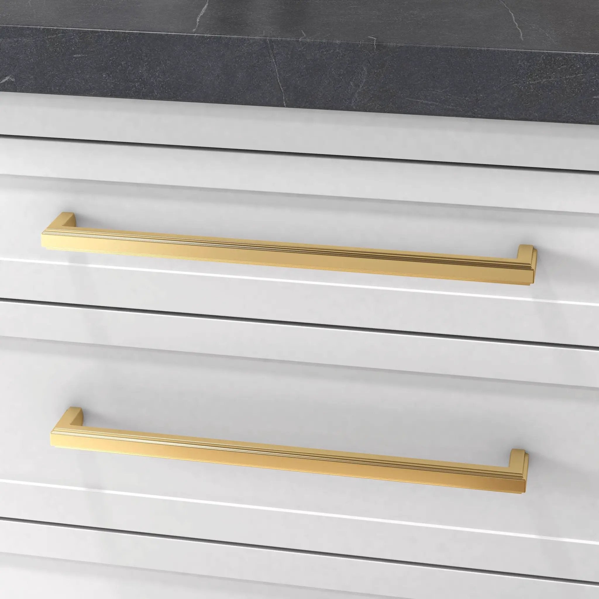 polished brass pull