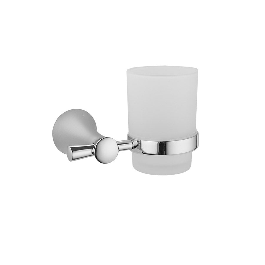 polished chrome toothbrush holder