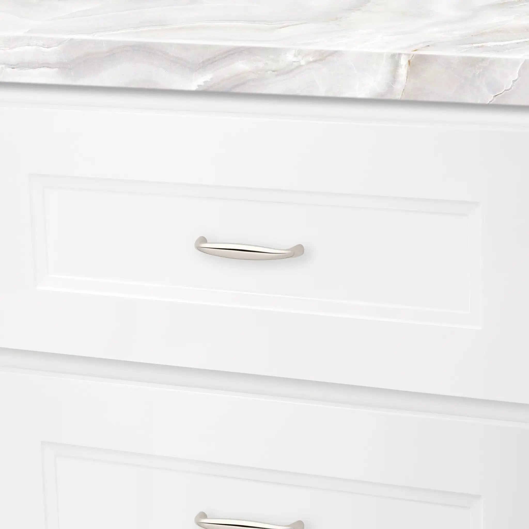 polished nickel pull