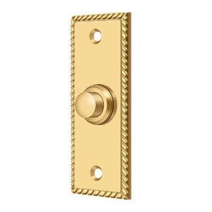Deltana Rectangular with Rope Pattern Bell Button
