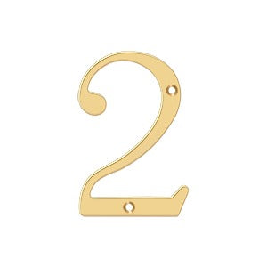 pvd polished brass numbers