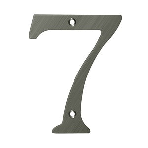 Deltana 6" Solid Brass Number 7