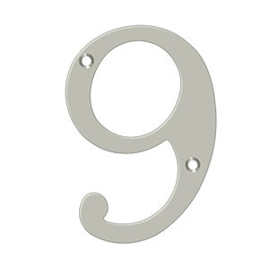 Deltana 6" Solid Brass Number 9