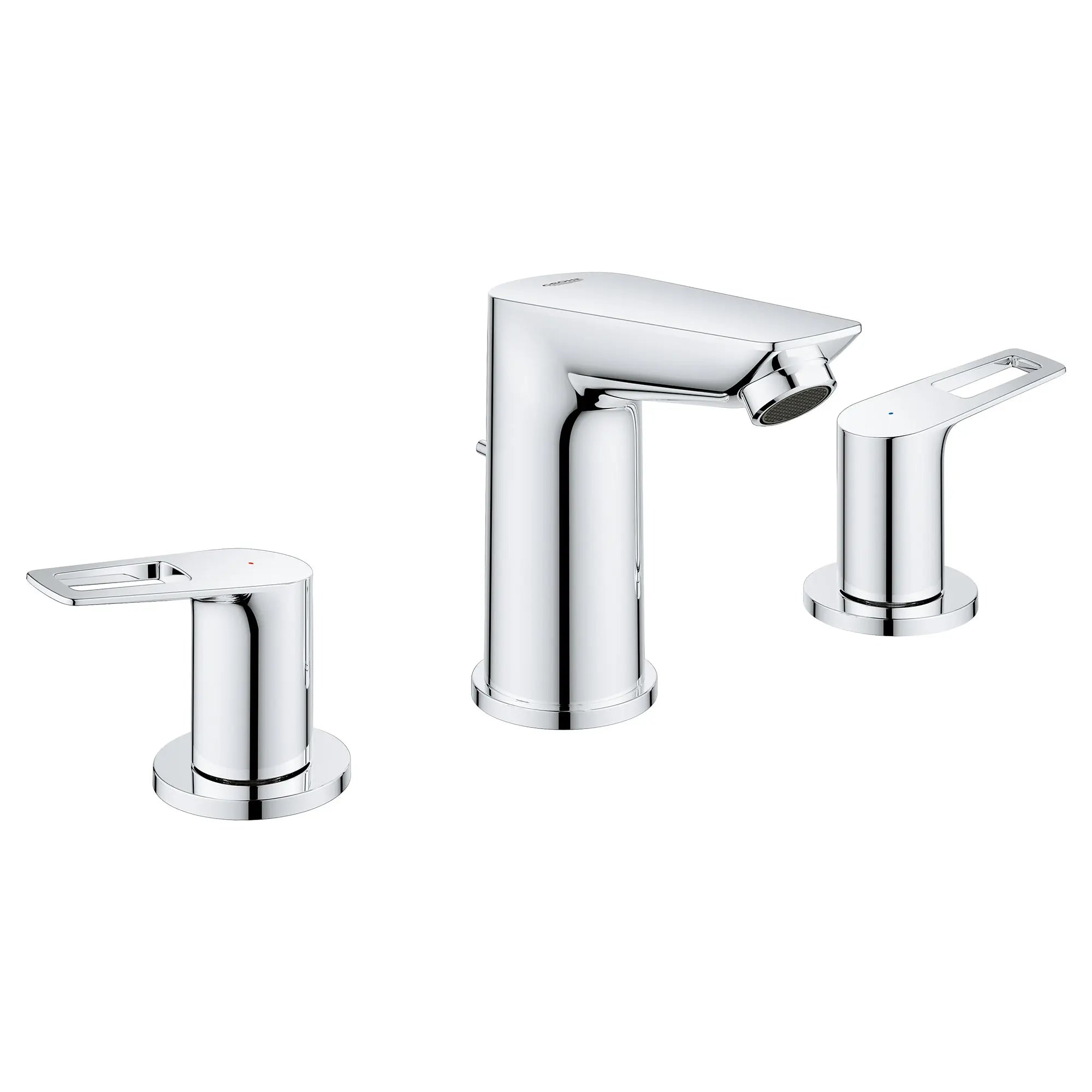chrome bathroom faucet