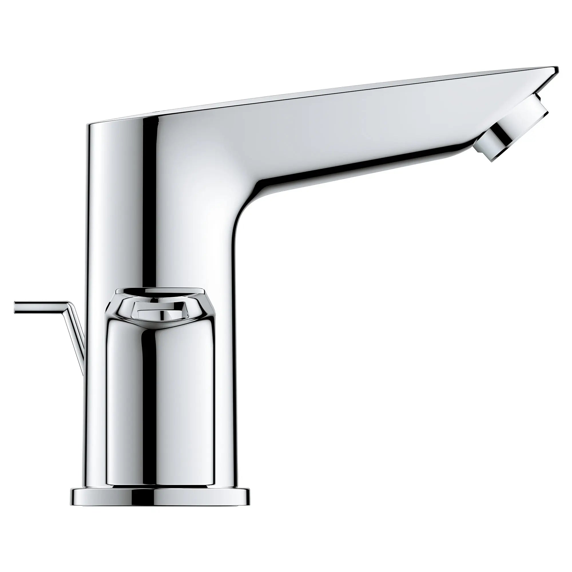 chrome bathroom faucet