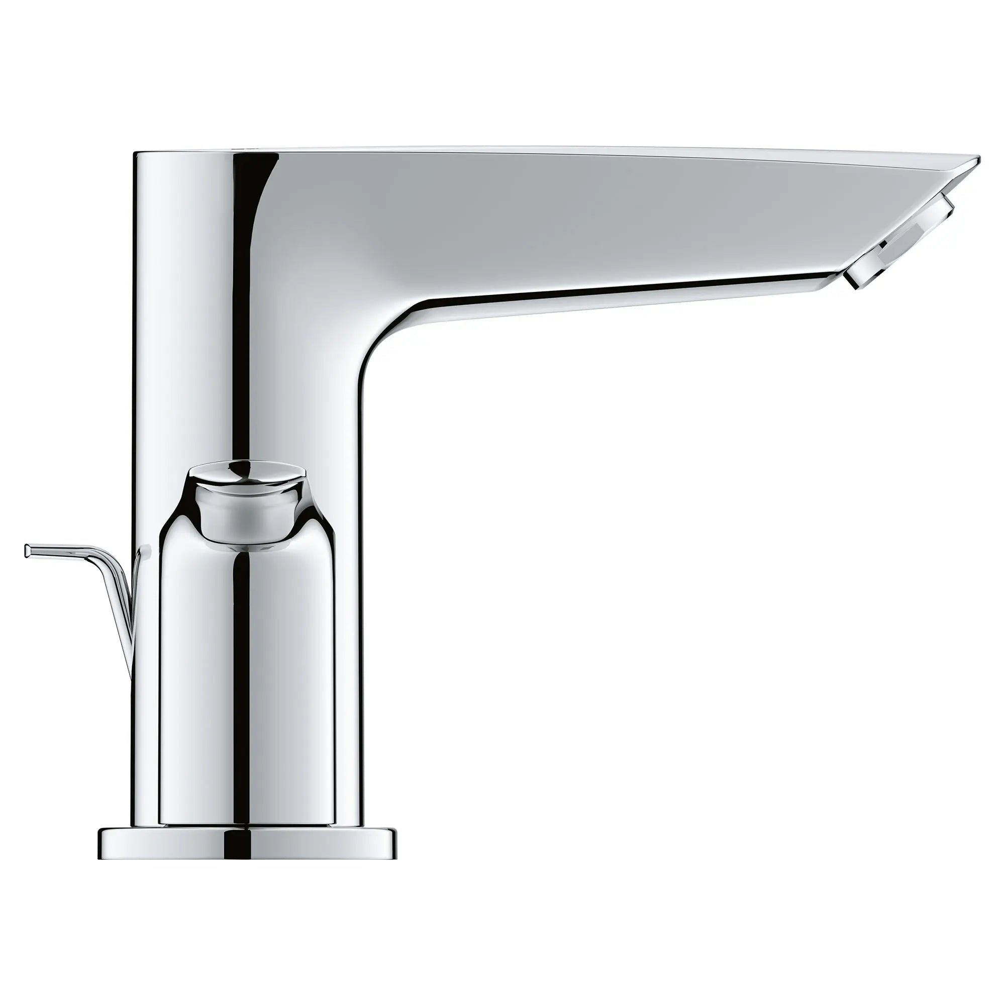chrome bathroom faucet