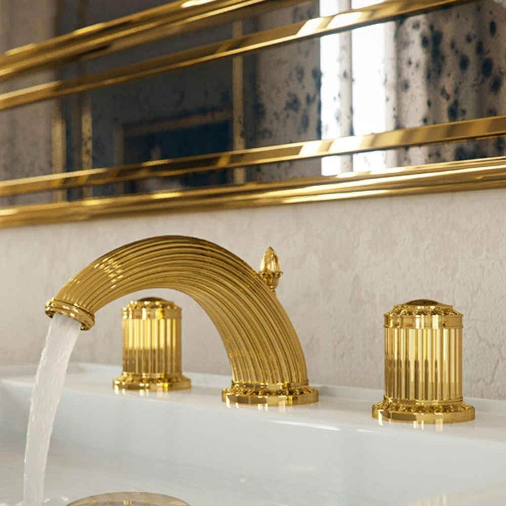 gold polished faucet