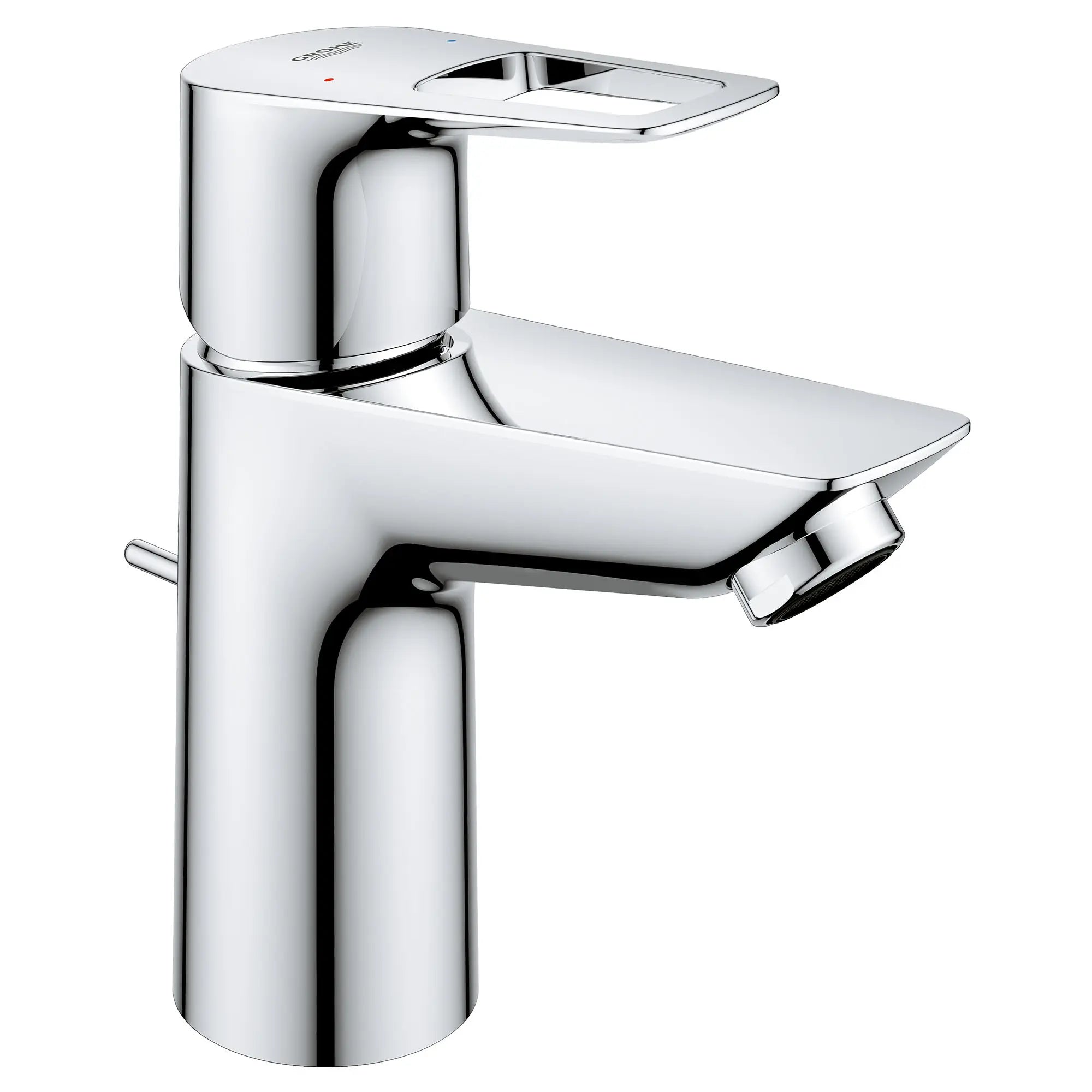 chrome bathroom faucet