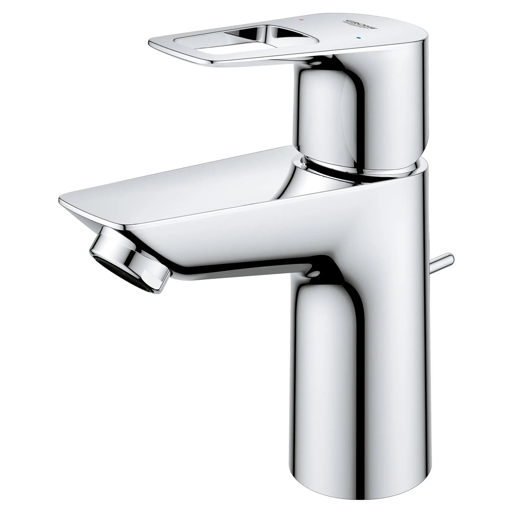 chrome bathroom faucet