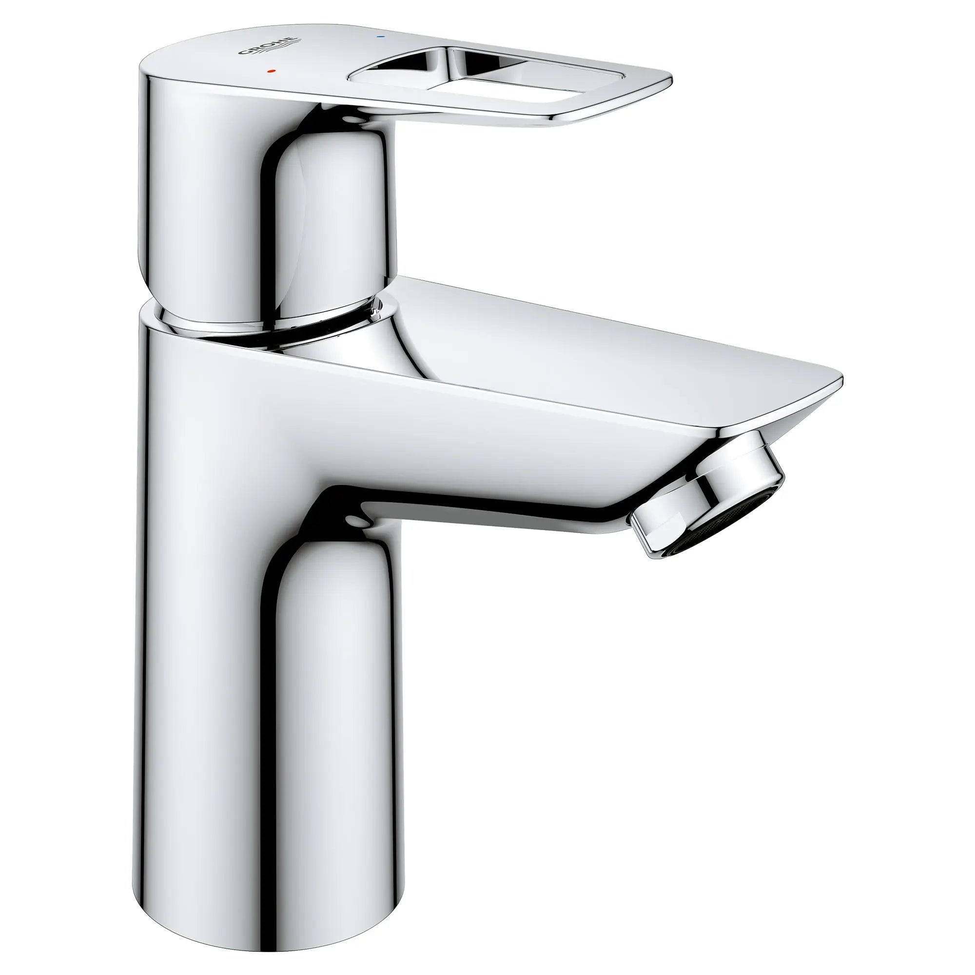 chrome bathroom faucet