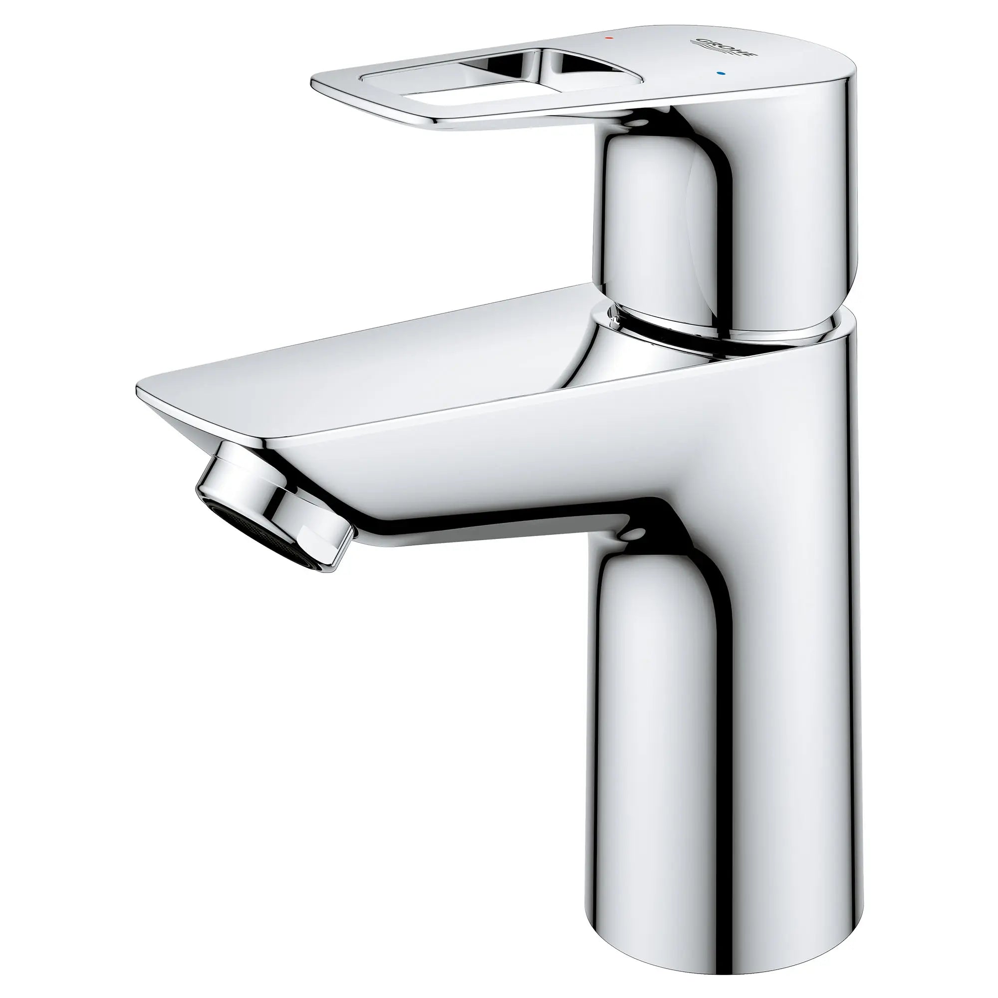 chrome bathroom faucet