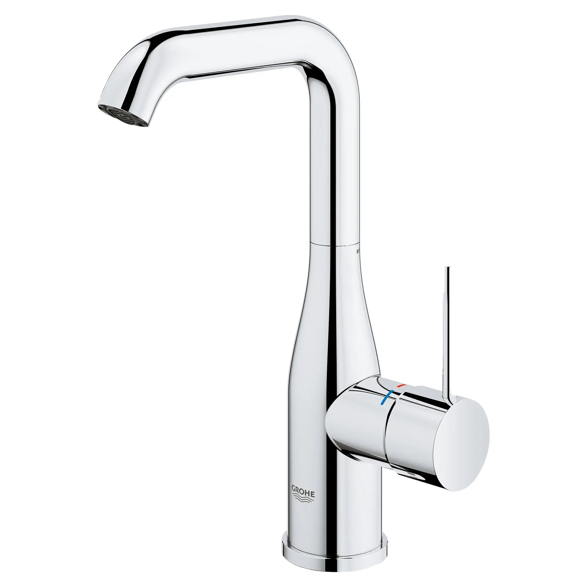 chrome bathroom faucet