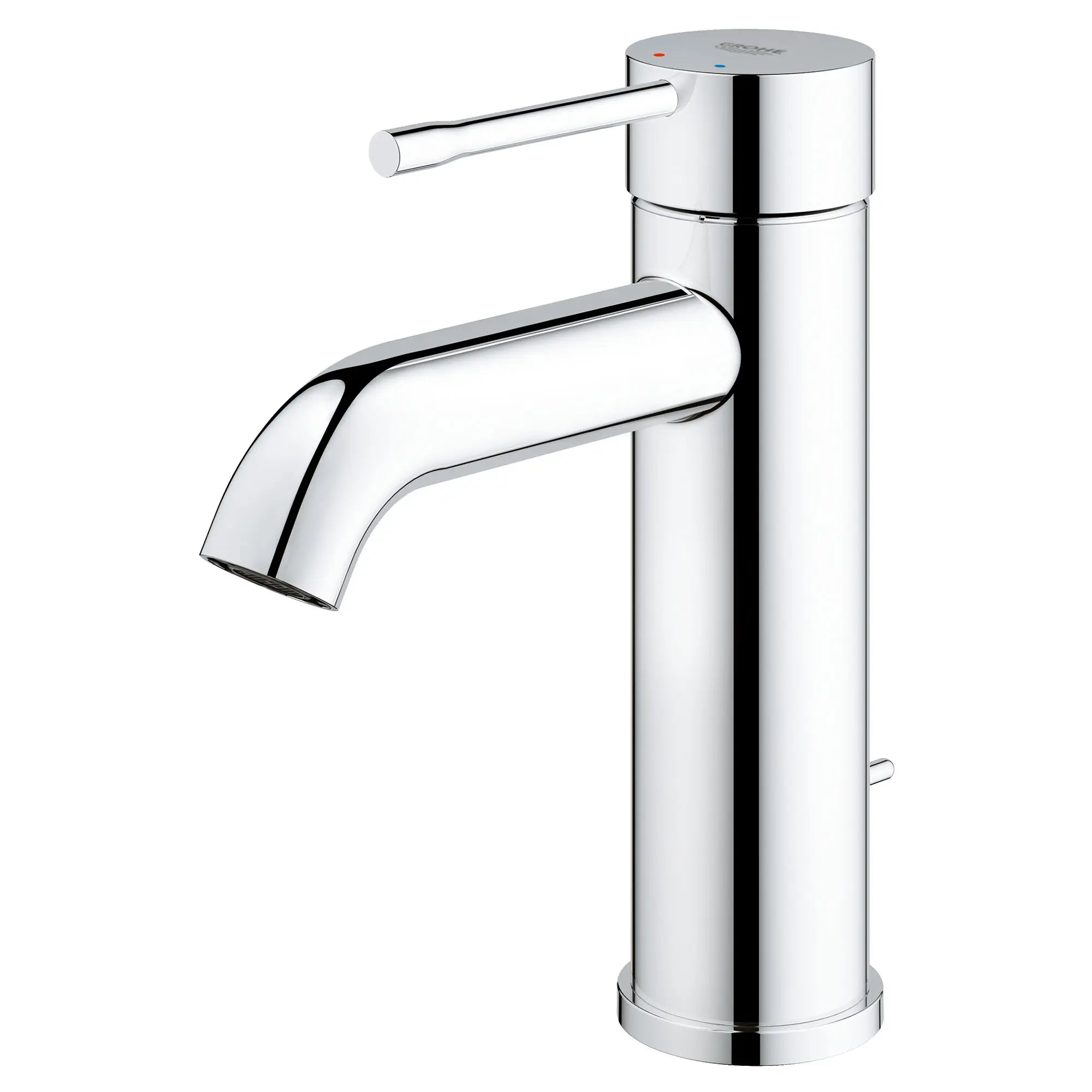 chrome bathroom faucet