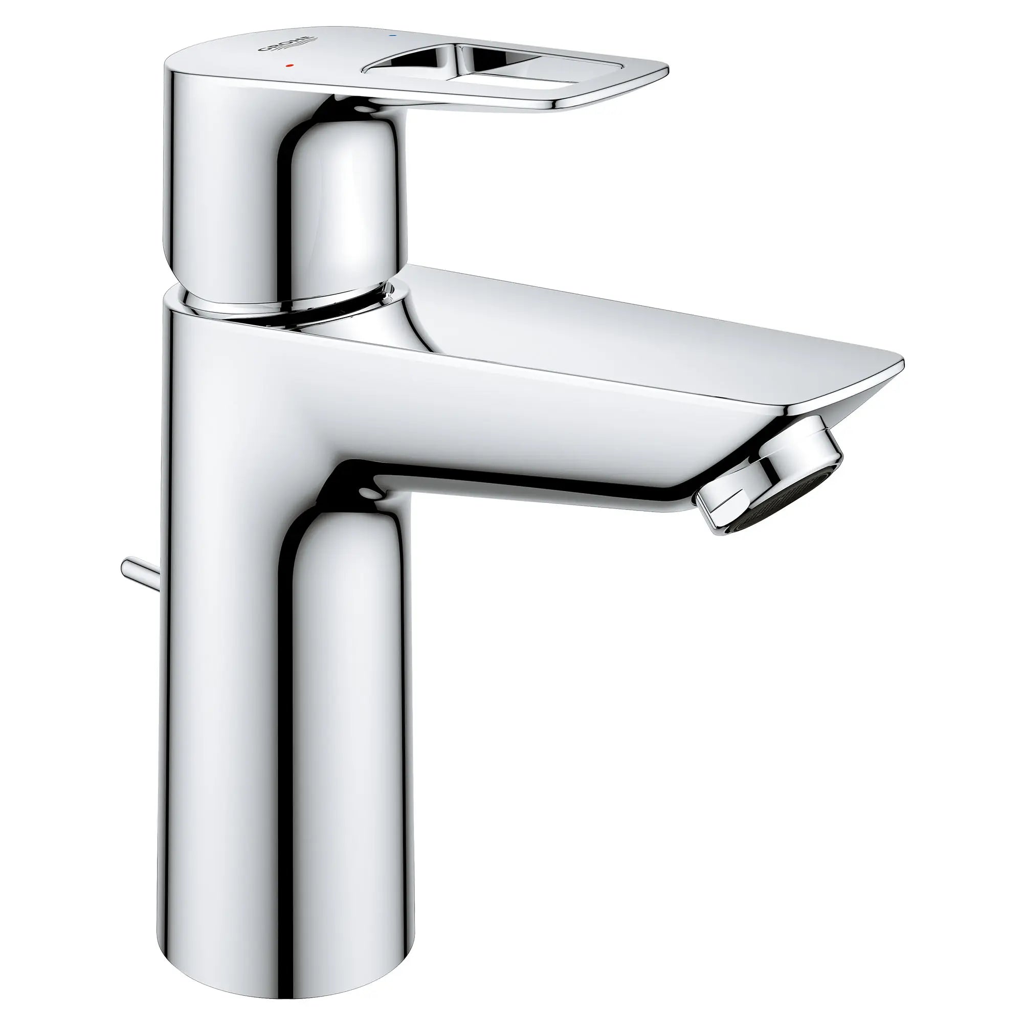 chrome bathroom faucet