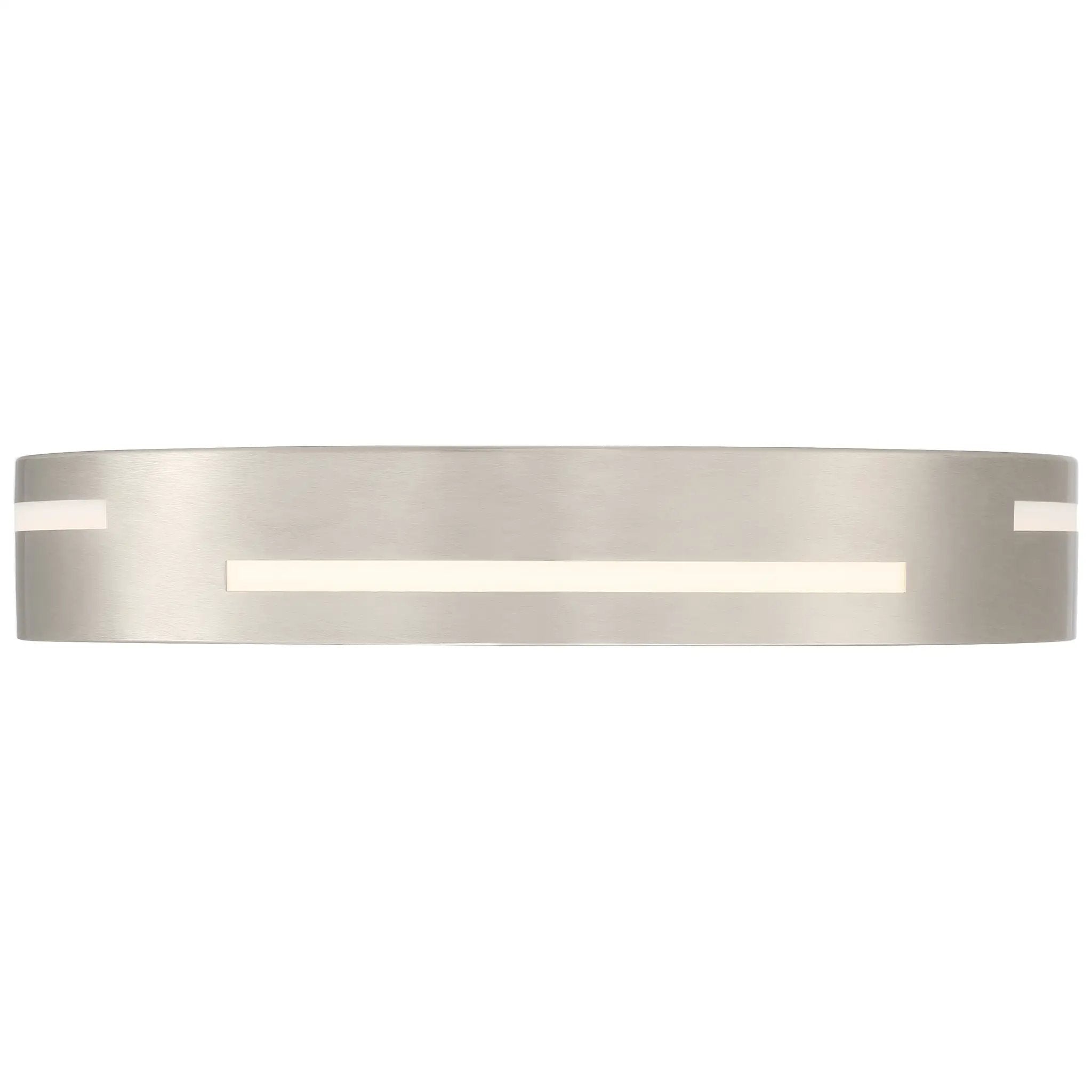 brushed steel led flush mount