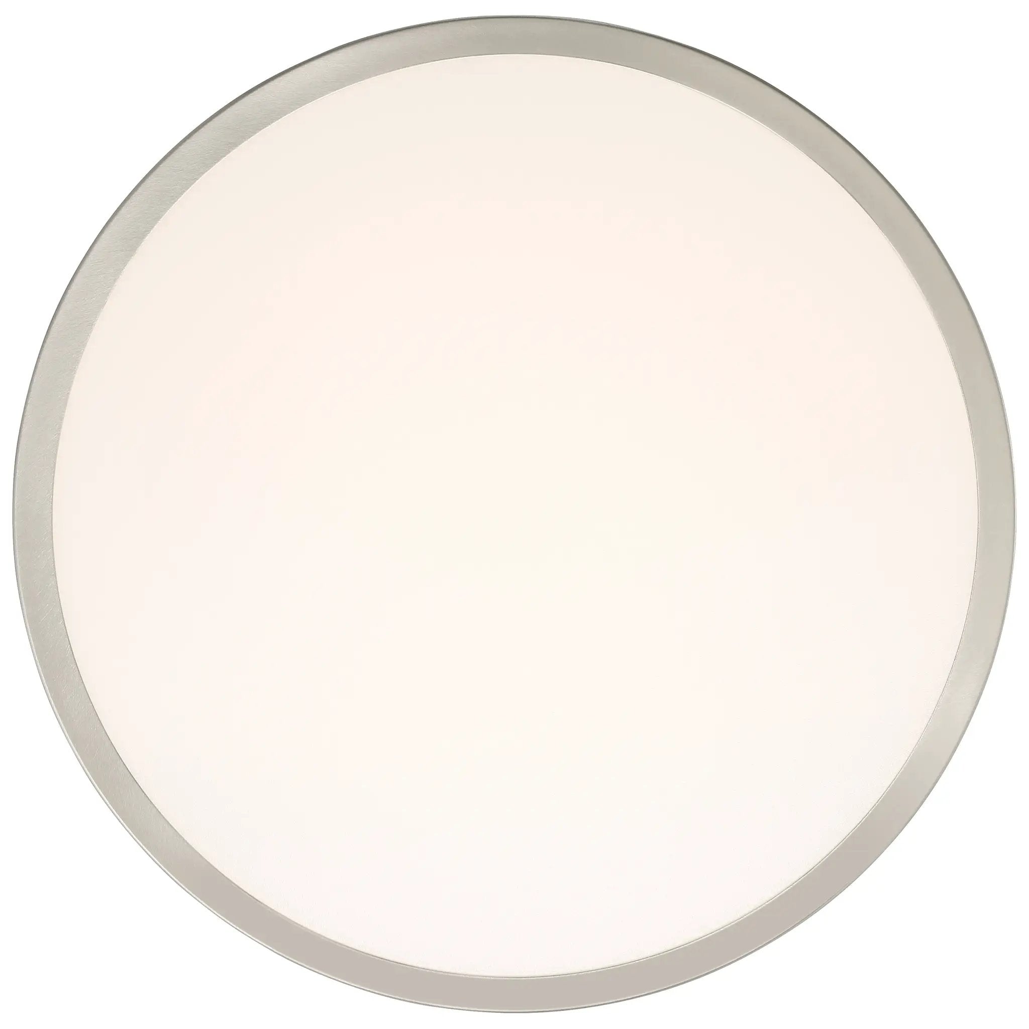 brushed steel led flush mount
