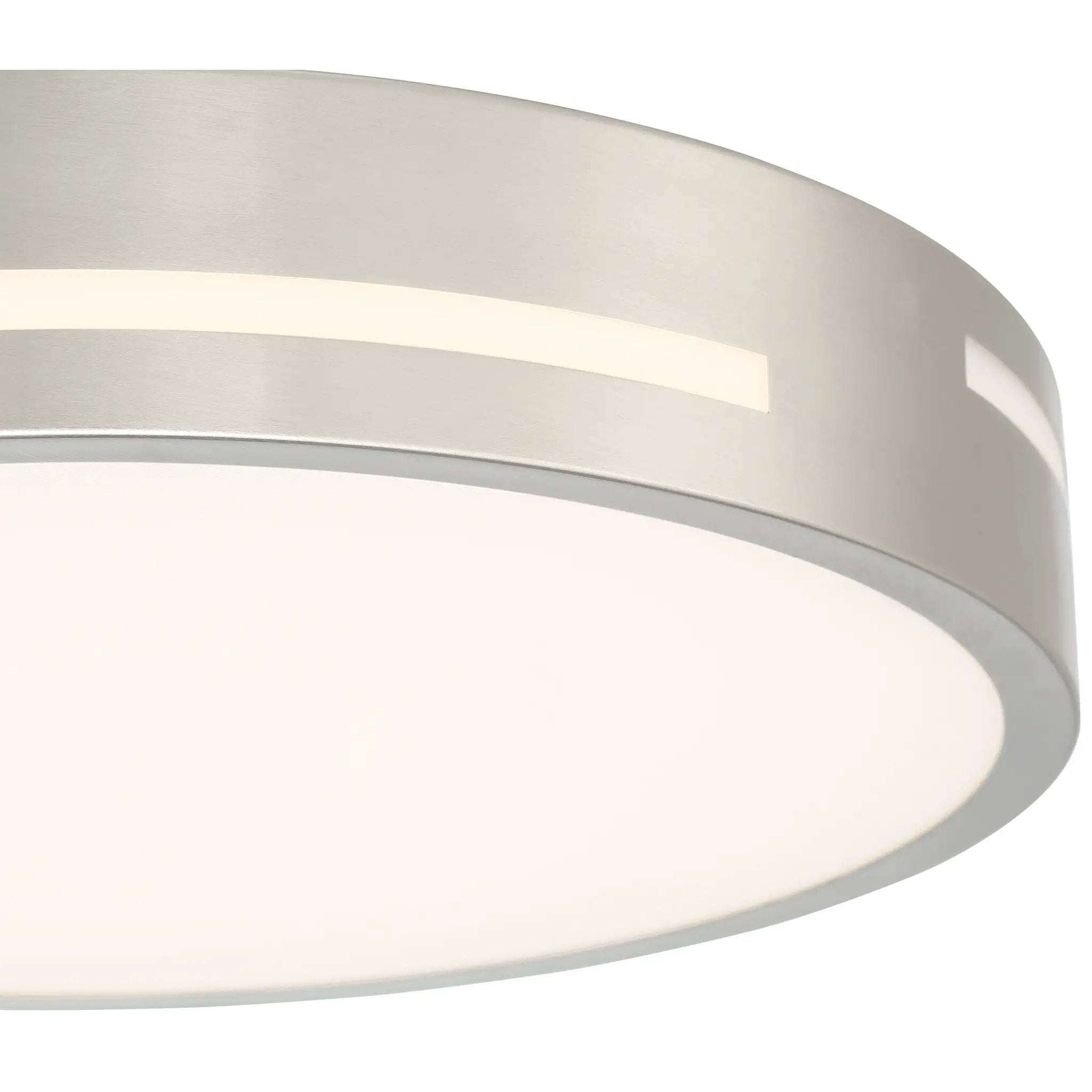 brushed steel led flush mount