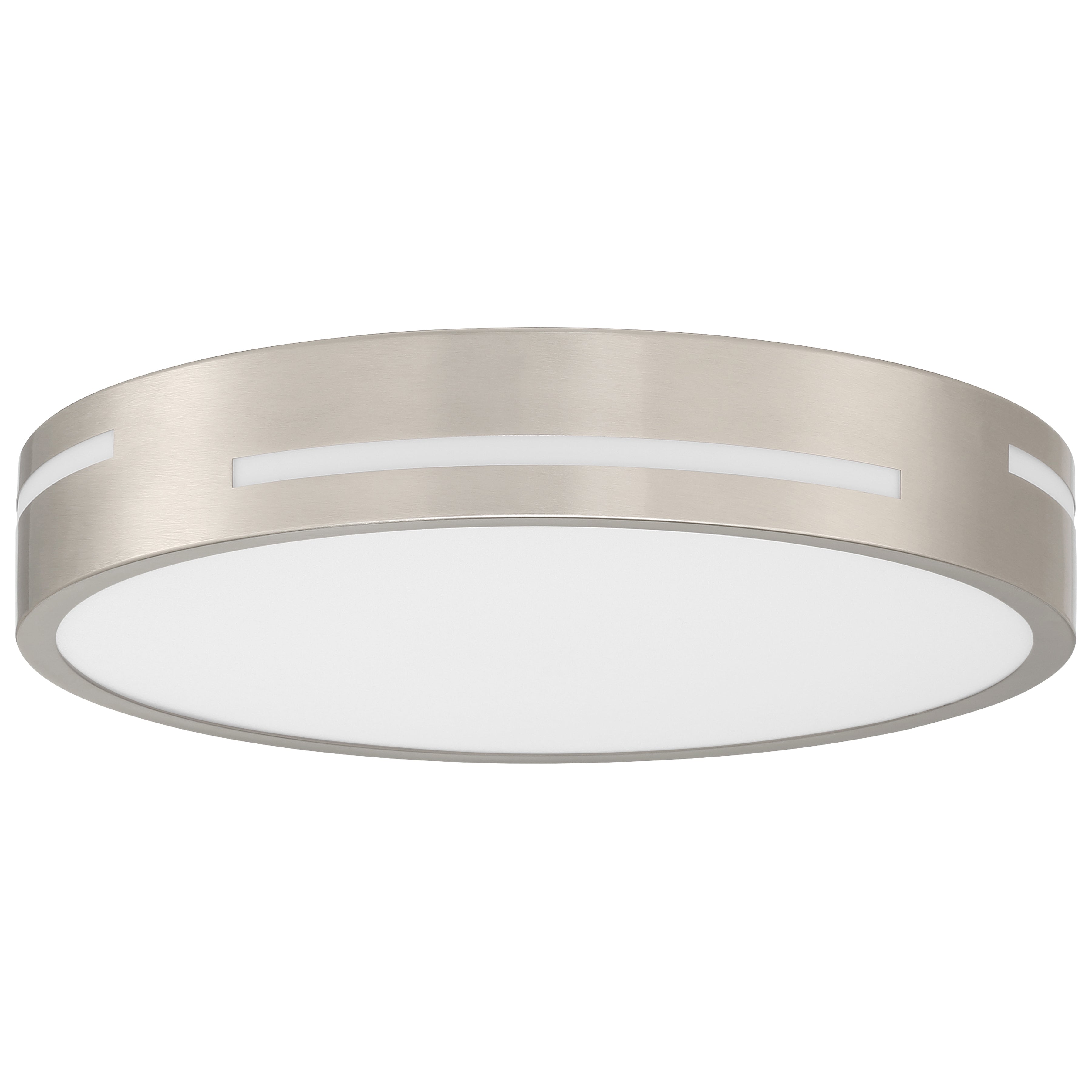 brushed steel led flush mount