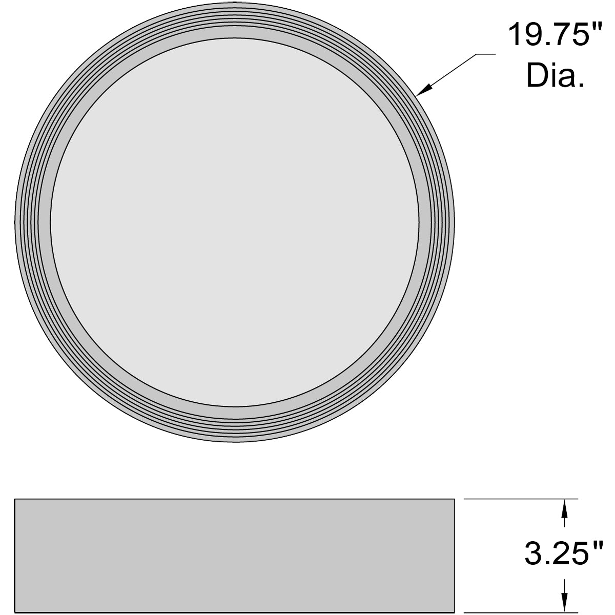 matte black led flush mount