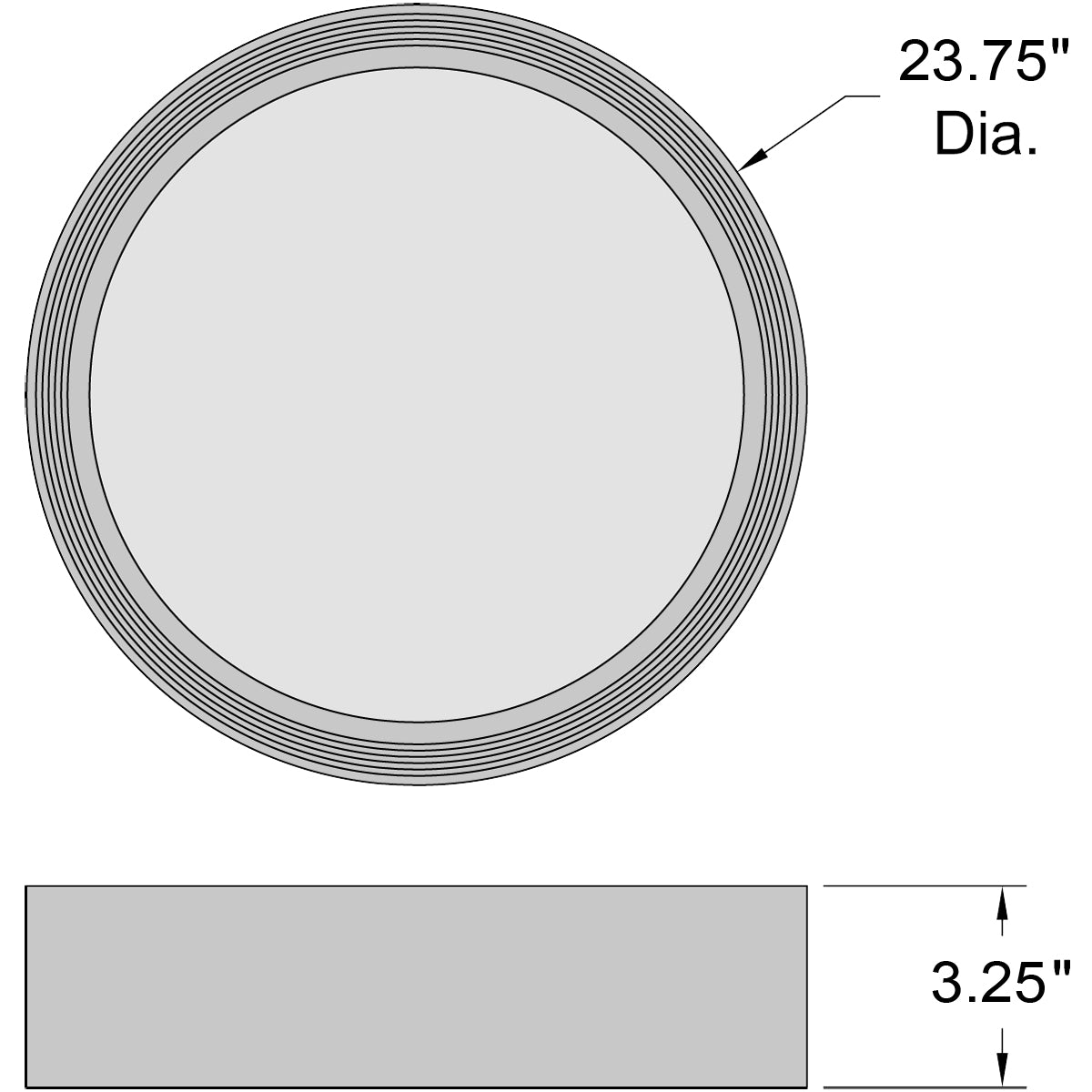 matte black led flush mount