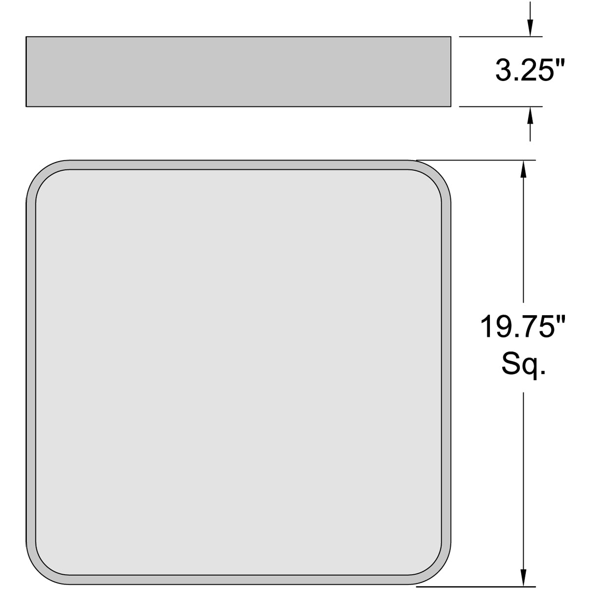 black led flush mount