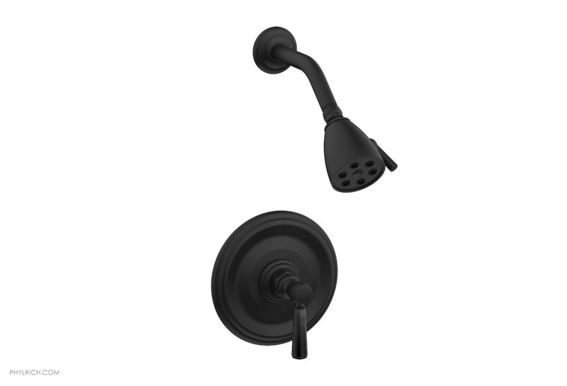 Phylrich HEX TRADITIONAL Pressure Balance Shower Set - Black Marble